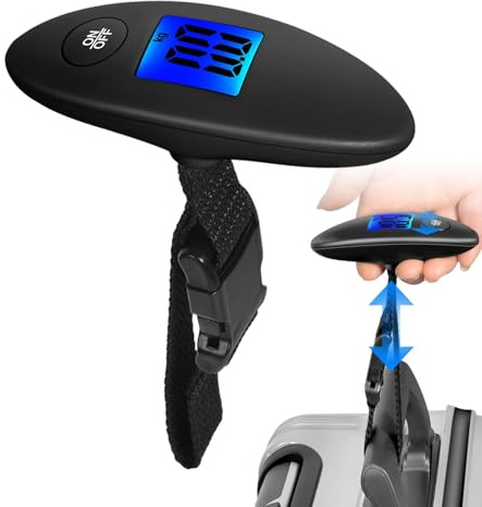 Biniveil Bilancia per bagagli, Bilancia per bagagli | Bilancia digitale per pacchi - Bilancia portatile per borse da viaggio, bilancia per valigie con display, bilancia per valigie appendibile