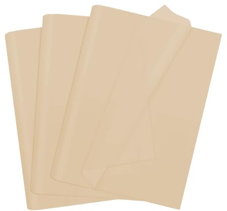 100 feuilles de papier de soie kraft, 35 x 50 cm, papier d'emballage cadeau pour Noël, fleurs, loisirs créatifs, décoration de cadeau d'anniversaire ou de mariage