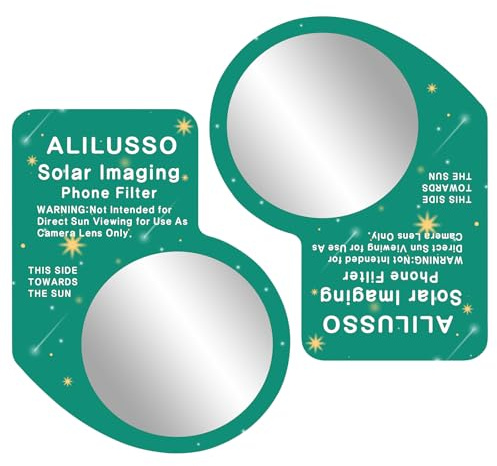 ALILUSSO Solar Filter for Phone Photography,Smartphone Solar Imaging,Enhancing Photo Lens - 2 Pack