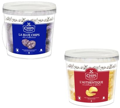 Surtido LA CHIPS D'ALLAUCH - 2 botes: La Blue (1 x 725 g) + L'Authentique (1 x 725 g)