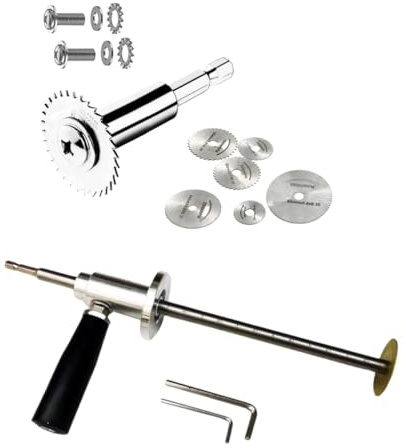Inside Pipe Cutter for Pvc Pipe, Stainless Steel Blades with Measurement Scale for 1-1/2 Inch to 8 Inch PVC Pipe, Inside PVC Pipe Cutter for Drill with Handle