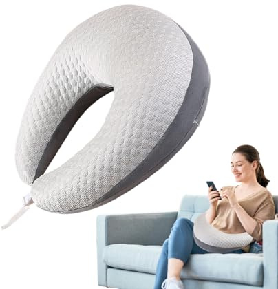 Uhngw Almohada de lectura para cama, cojín de cama para sentarse, cojín ergonómico para reposabrazos imprescindible para niños y adultos, descansar, jugar, trabajar, ganchillo, sofá, suelo