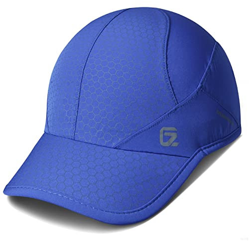 GADIEMKENSD Sport cap,Soft Brim Lightweight Waterproof Running Hat Breathable Baseball Cap Quick Dry Sport Caps Cooling Portable Sun Hats for Men Performance Cloth Workouts and Outdoor Activities Blue