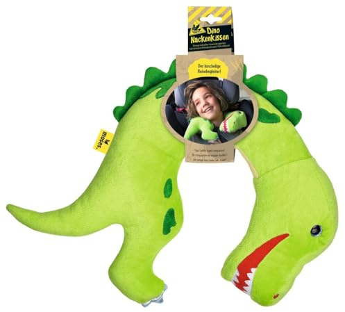 moses. Almohada Cervical para niños con diseño de tiranosaurio Rex, Ideal para Viajes Largos