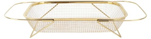 Cestello scolapiatti multifunzione, facile risparmio spazio, lavello, cucina (oro)
