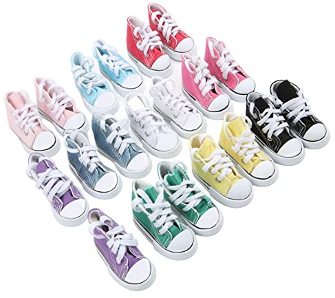 1/3 Scarpe di Tela per Bambole 10 Paia di Colori Assortiti Scarpe da Ginnastica Antiscivolo Bambola con Giunto Sferico Cosplay Fai da Te 60 Cm 23,6 Pollici