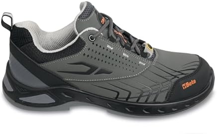BETA 7273G, Scarpe Antinfortunistiche FitEVOLUTION in Nabuk Idrorepellente, Scarpe da Lavoro Antiperforazione con Supporto di Stabilità sul Tallone, Taglia EU 43, 600g