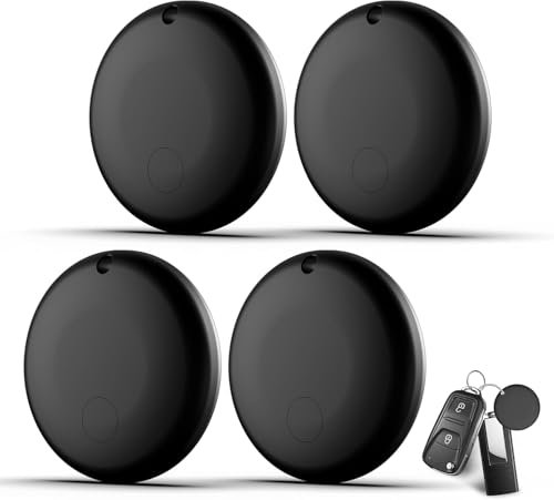 JTD Air Smart Tag Tracker: Bluetooth Localizzatore Chiavi Compatibile con Apple Dov’è App (solo iOS, NON per Android), trova oggetti per gatti (Nero)