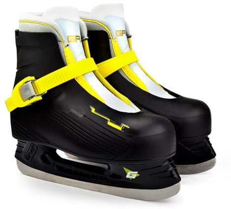 Patines de hielo para hombres y mujeres- Patines de hockey sobre hielo para jóvenes para patinadores principiantes- Forro extraíble y lavable-Cómodo y transpirable-Patines de acero inoxidable