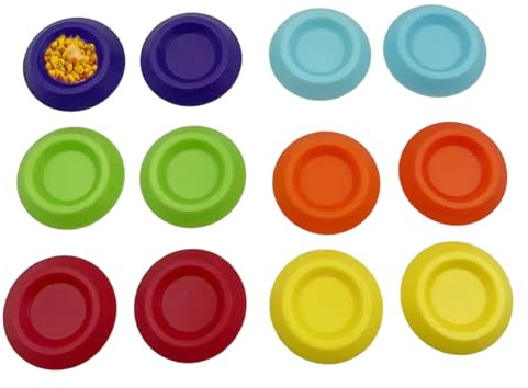 Stronrive Bol Alimentaire pour Reptiles | 12 Pièces De Petites Fournitures pour Animaux De Compagnie - Bols d'alimentation pour Blattes - pour Cloportes Lézard Gecko Dragon À Barbe Caméléon