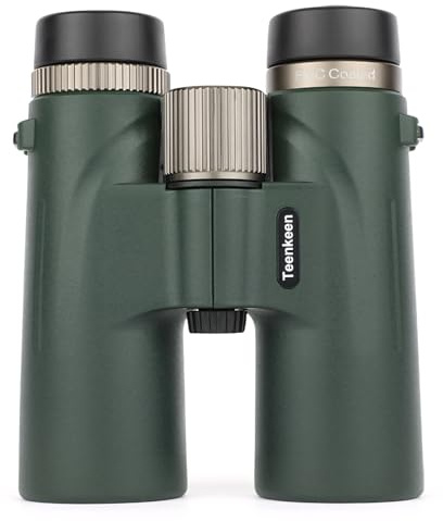 Teenkeen 12x42 UHD Binoculars for Adults, FMC BAK4 Prism Low Light Vision Binoculars, IPX6 Waterproof Fogproof Wide View Binocular for Bird Watching Hiking Hunting Travel Sports Audience