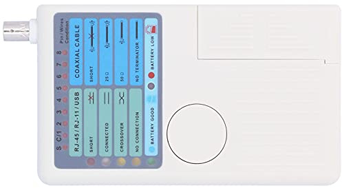 ZDETGU Koaxialkabeltestare Viktigt Verktyg för Multitasking-testning och Diagnostik för RJ11 RJ45 USB BNC i Professionella Inställningar