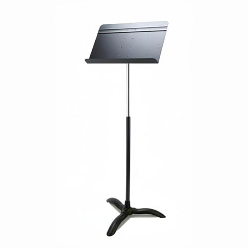 kowaku Adjustable Music Stand Conductor Stand Orchestra Stand Sheet Holder Music Holder with Comfortable Viewing Angle for, Long Single Pole Aluminum Plate Table Standing 120-175cm