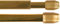 Gardinenstange Bistrostange (Messing Glanz) als 2er Pack - 2 Vitragestangen ausziehbar (80-120 cm)