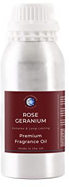 Mystic Moments | Rose Geranium Fragrance Oil 500g | Floral Sweet Scent | Uplifting Home Aroma | Ideal for Candles, Soap & Diffusers