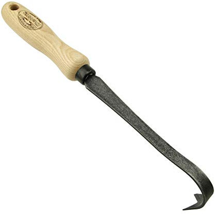 DeWit Hand-Kultivator 31 cm I Profi Grubber aus Borstahl mit 1 Zinke I Premium Garten-Zubehör zum Boden auflockern I Handgemachtes Gartenwerkzeug in Bester Qualität I Garden Tools – Made in Holland