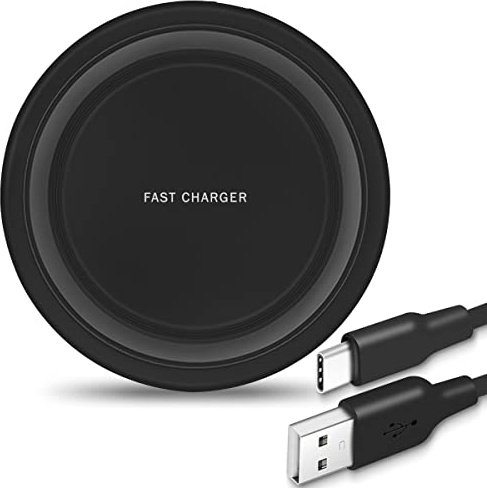 UC-Express Kabelloses Ladepad - Wireless Ladestation - kompatibel mit Allen Smartphones mit induktiver Ladefunktion - Handy Ladepad - Schnellladegerät, Farbe:Schwarz