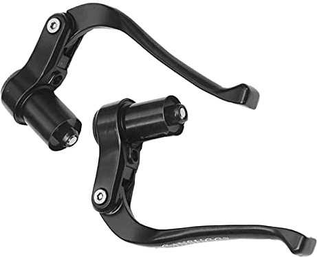 Perfeclan 2x leviers de frein de vélo, accessoire d'extrémité de, barre aérodynamique en alliage d'aluminium noir pour triathlon montagne vélo pliant