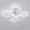 SENQIU Modern LED Ceiling Light, 30W Creative Ceiling Lamp Fixture with Flower Design, 6500K Cool White Semi Flush Ceiling Lighting for Bedroom, Living Room, Dining Room, Kitchen, Corridor, Balcony