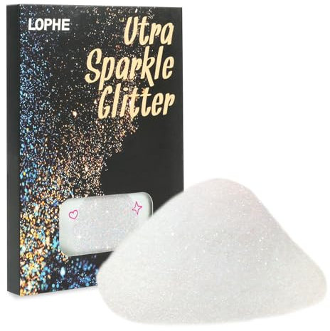 LOPHE Purpurina Cara, 100g Purpurina Corporal para Glitter Maquillaje, Polvos Acrilicos para Uñas Pelo Ojos Cara y Cuerpo, Purpurina Polvo para Purpurina Maquillaje, Decoracion Uñas y Manualidades