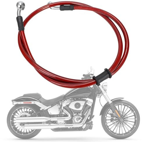 IUVWISN Tubo freno moto (Rosso, 900mm)