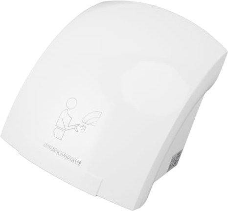 Luqeeg Secador de Manos Comercial, Secador de Manos Eléctrico, 1200W Detección Automática Soplador Secador de Manos de Aire Caliente Secador de Manos de Bajo Ruido, Secado Rápido 10S