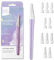 Leipple Rasoir à Sourcils Tondeuse à Sourcils Rasoir Facial Portable Rasoir à Sourcils Outil d'exfoliation et de Dermaplaning Avec Couvercle de Précision Pour Les Femmes et Les Hommes (Violet)