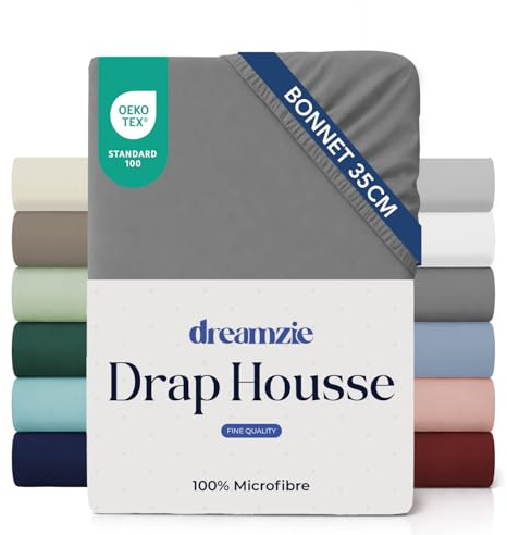 Dreamzie - Sábana Bajera 150x190/200cm Ajustable - Microfibra Ultra Suave