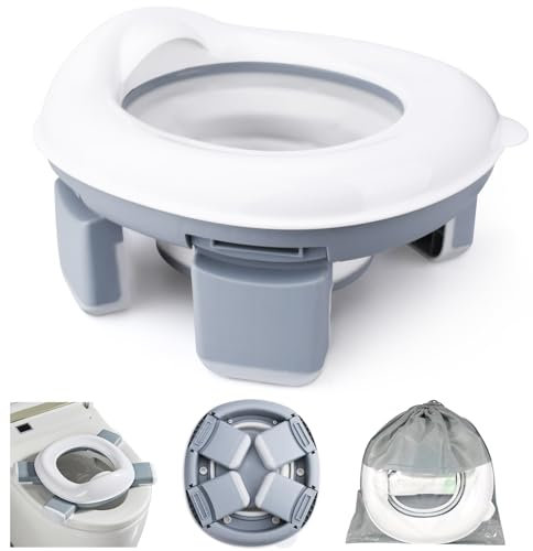 BBWELL Pot Bebe Toilette Portable,Siège de Toilette pour Enfants,Pliante Toilettes pour Enfants,Siège Toilette Pliable Enfants 3-in-1,pour les déplacements - Pot d'entraînement pour garçons et filles