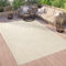 Paco Home Outdoor Teppich Wetterfest Balkon Küche Wohnzimmer Orientalisches Muster Vintage Optik Einfarbig 3D Modern, Grösse:120x160 cm, Farbe:Creme