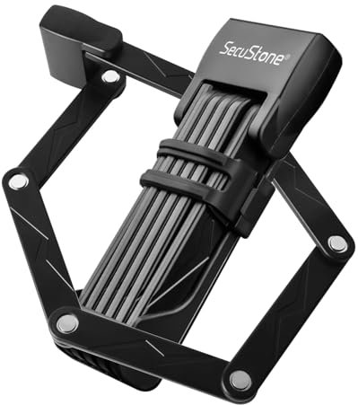 Fahrradschloss, Faltschloss Fahrrad Robustes Diebstahlsicher, Fahrradschloss Faltschloss aus Carbonstahl, Fahrradschloss hohe Sicherheit mit Halterung für Trekkingrad, E-Bike, MTB, Rennrad, Motorrad