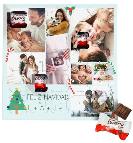 Made in gift - Regalo Original - Calendario de adviento 2025 Personalizables – Opciones de Relleno Variadas – Regalos para Navidad
