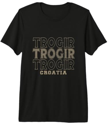 Vintage Trogir Croatie T-Shirt Haut de Gamme