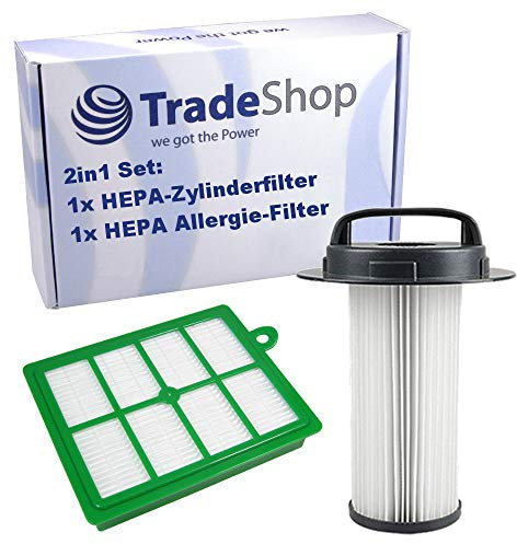 Kit 2 en 1 HEPA H12 filtre cylindrique + filtre allergique remplace 432200517520 pour Philips Marathon FC6083 FC6085 FC8048 FC9200 FC9200/01 FC9202 FC9202/01