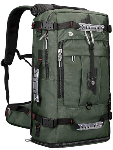 WITZMAN Reiserucksack Herren Groß 40L Reisetasche Rucksack Mit Schuhfach HandgepäCk Flugzeug Fit 17 Zoll Laptop FüR Geschäftsreisen（B681 Armeegrün）