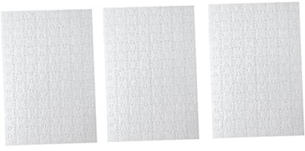 HEALSOPTHY 5stücke Teiliges Blanko Puzzle Aus Robustem Papier Vorgestanzte DIY Bastelpuzzles Zum Bemalen Und Gestalten Leere Puzzleteile Für Kreative Kunstprojekte