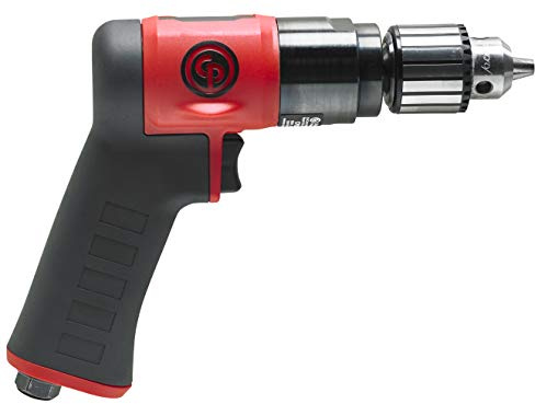 Chicago Pneumatic CP9790C - Air Power Drill, 3/8 Inch (10 mm), Keyed Chuck, Pistol Handle, 0.48 HP / 360 W, Stall Torque 4.1 ft. lbf / 5.5 NM, 2100 RPM, Hand Drill, Power Tools & Home Improvement