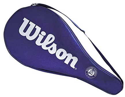 Wilson Custodia per Racchetta da Tennis Roland Garros, per Una Racchetta da Adulto, Poliestere, Blu