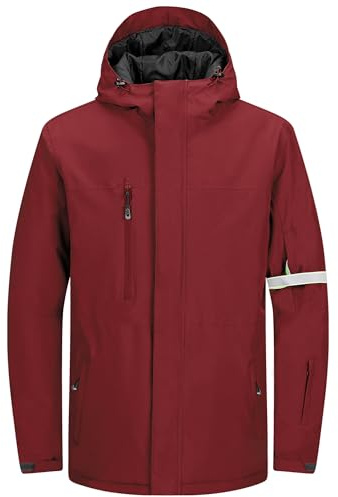 33 000 ft skidjacka män varm utomhusjacka vattentät vindtät vinterjacka funktionell jacka andas snowboardjacka softshell jacka med huva