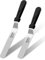 Anaeat Glasurspatel, Set mit 2 professionellen, abgewinkelten, versetzten Kuchenspateln mit 15 cm, 20 cm Edelstahlklingen – verdicktes Zuckergussmesser zum Dekorieren von Kuchen, Gebäck und Backen