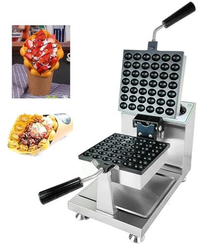 CAFIEDR Gaufrier à Bulles Commercial, gaufrier à Bulles d'œufs carré 1200 W, Machine à gaufres antiadhésive pour Restaurant, contrôle de la température et du Temps