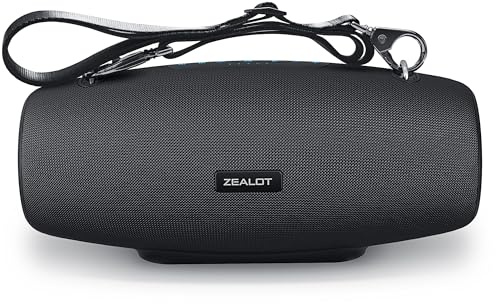 ZEALOT Bluetooth Lautsprecher S67,60W Tragbarer Bluetooth Box,BassUp Technologie,Stereo Laut,EQ,IPX5 Wasserdicht,14,400 mAh,Draussen Lautsprecher mit TF-Karten/USB/AUX
