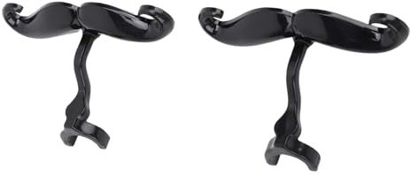 Zerodis Pince sur Moustache pour Trombones Euphoniums, 2 Pièces Moustache en Plastique Drôle D'embouchure D'euphonium avec Pince Renforcée pour les Performances de Pratiques de Groupe