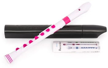 Nuvo N320RDWPK Recorder Plus with Pink Trim, White