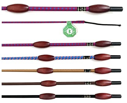 JA Horse Fleck Cravache de dressage Feldmann Balance Classic (130 cm, baie bleue)