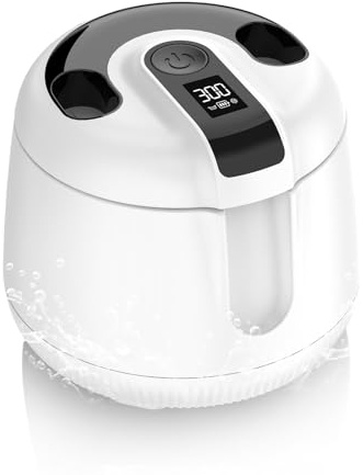 MEKO Limpiador Ultrasónico UV 48000 Hz para Férula Dental, Baño Ultrasónico 200 ml Silencioso con Temporizador Digital, Apto para Aparatos Dentales, Prótesis, Retenedores y Joyas de Plata
