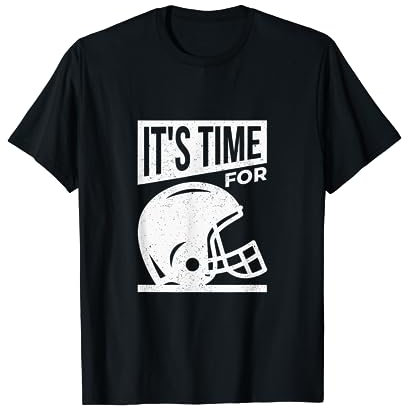 Zeit American Sport Football Helm | Frauen Männer Kinder T-Shirt