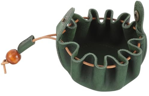 VICASKY Würfeltasche Aus Leder Aufbewahrungstasche für Würfel Kordelzugverschluss Tragbare Würfeltasche für Karten und Schmuck Kompakt Leicht Zu Tragen für Spiele auf Reisen