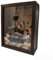 Aketemola Caja Almacenamiento para corchos de Botellas de Vino Madera Color Nogal Reciclar y coleccionar (Texto 3)