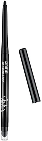 Sheila Cosmetics Supremo Eyeliner & Kajal, Automatischer Augenstift, Wasserfest, Lang anhaltend bis zu 20H, Intensiv pigmentiert, ultra-präzise, Augenärztlich getestet, 10 Intense Black, 0,33g